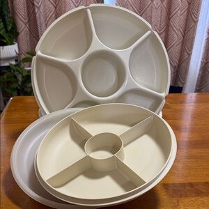 Tupperware Divided Serving Trays